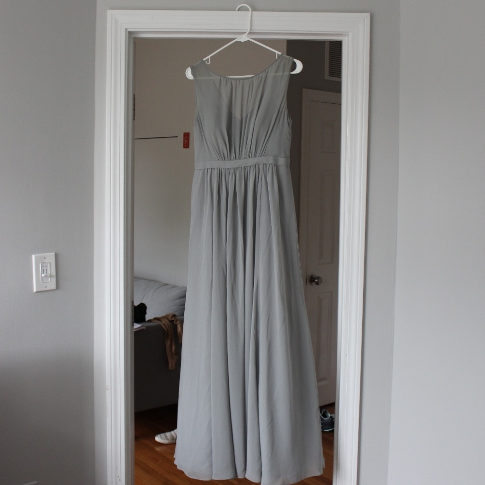 Maxi Event Dress Light Gray